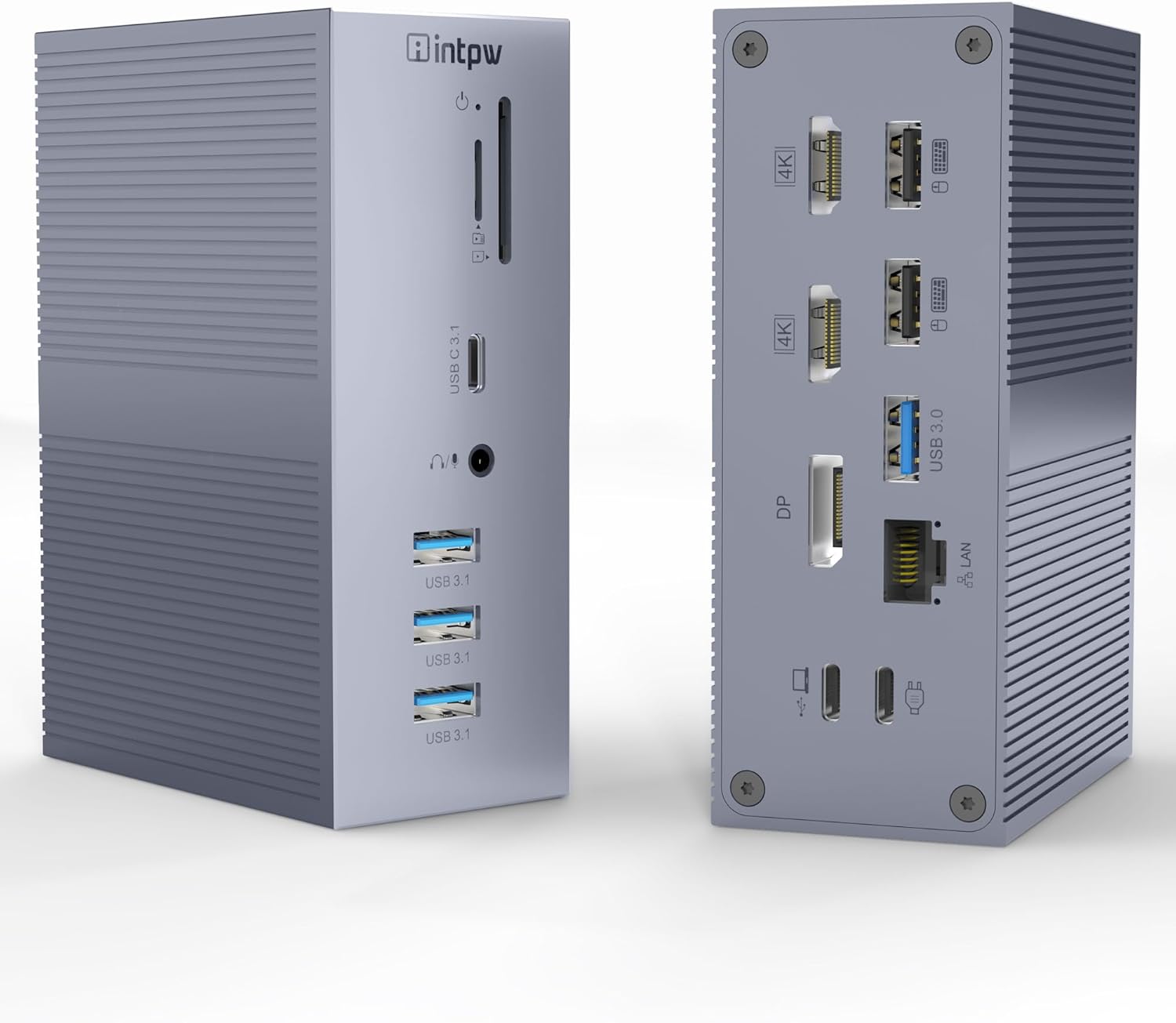 Amazon.com: Intpw 4K Laptop Docking Station Triple Monitor (16-in-1 USB ...